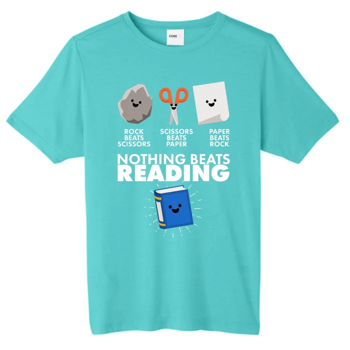 Cute Rock Scissors Paper Nothing Beats Reading ChromaSoft Performance T-Shirt