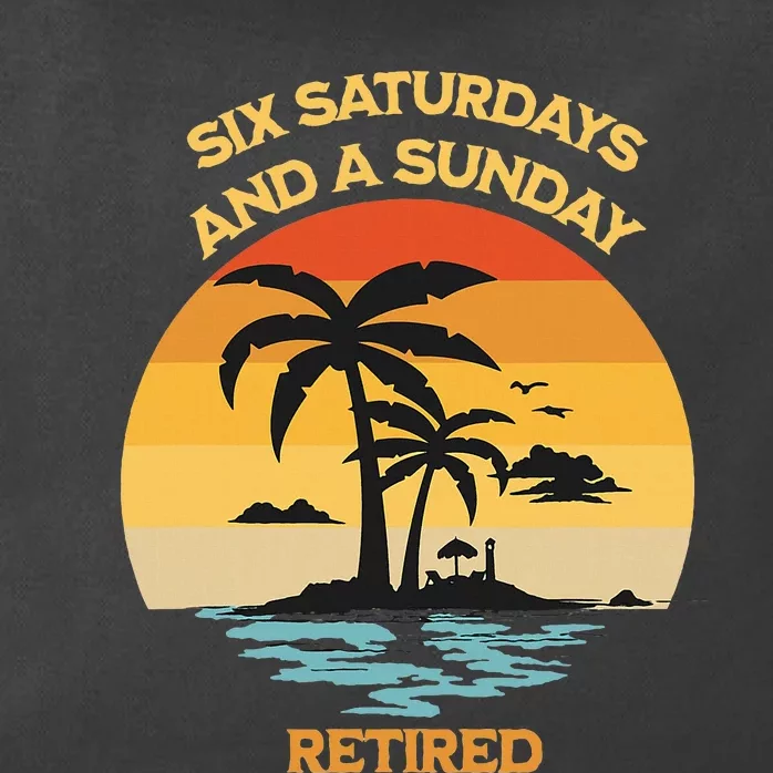 Christian Retirement Six Saturdays And A Sunday Beach Zip Tote Bag