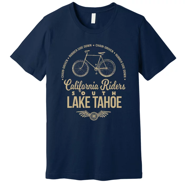 California Riders South Lake Tahoe Bicycle Cycling Premium T-Shirt