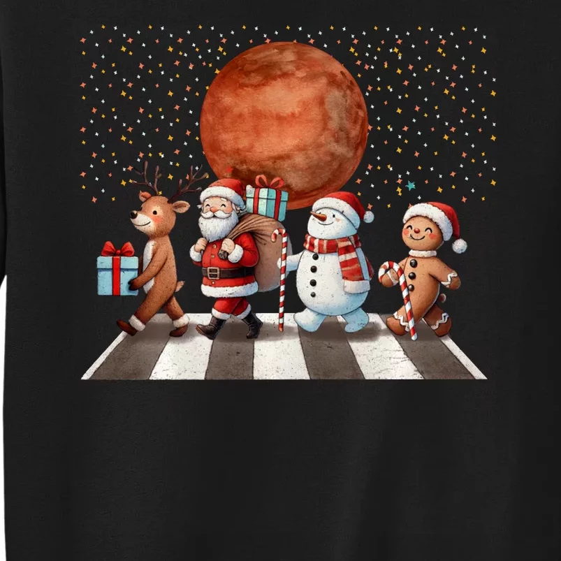 Christmas Reindeer Santa Snowman Astronauts Mars Sweatshirt