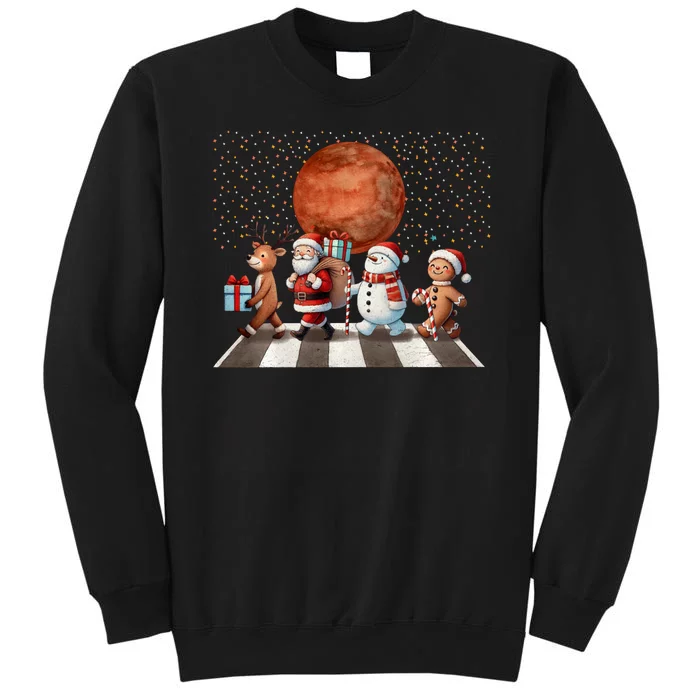 Christmas Reindeer Santa Snowman Astronauts Mars Sweatshirt