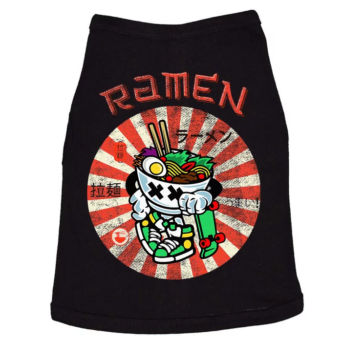 Cute Ramen Skater Kawaii Anime Skateboard Lover Ns Doggie Tank