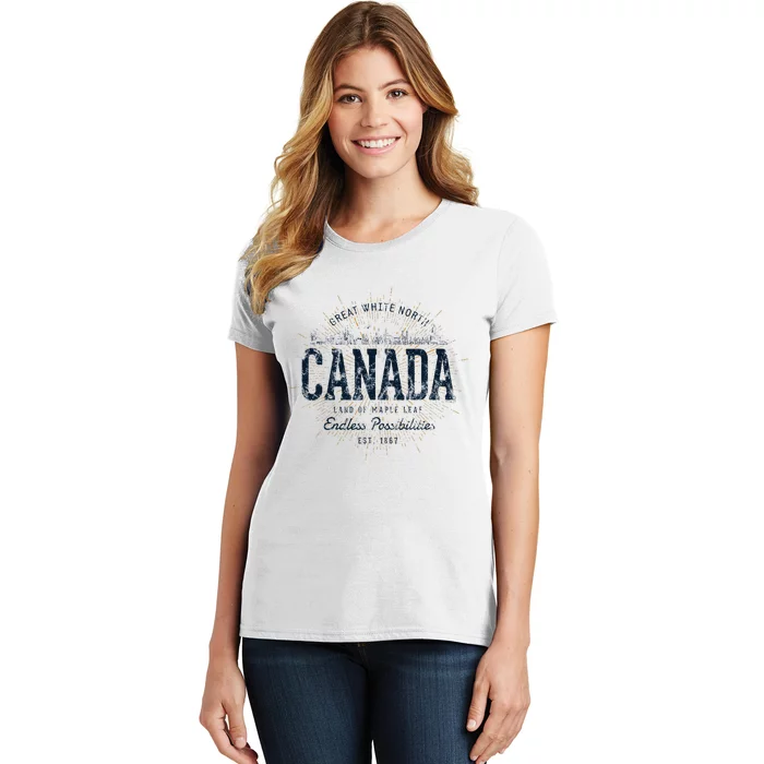 Canada Retro Style Vintage Canada Women's T-Shirt