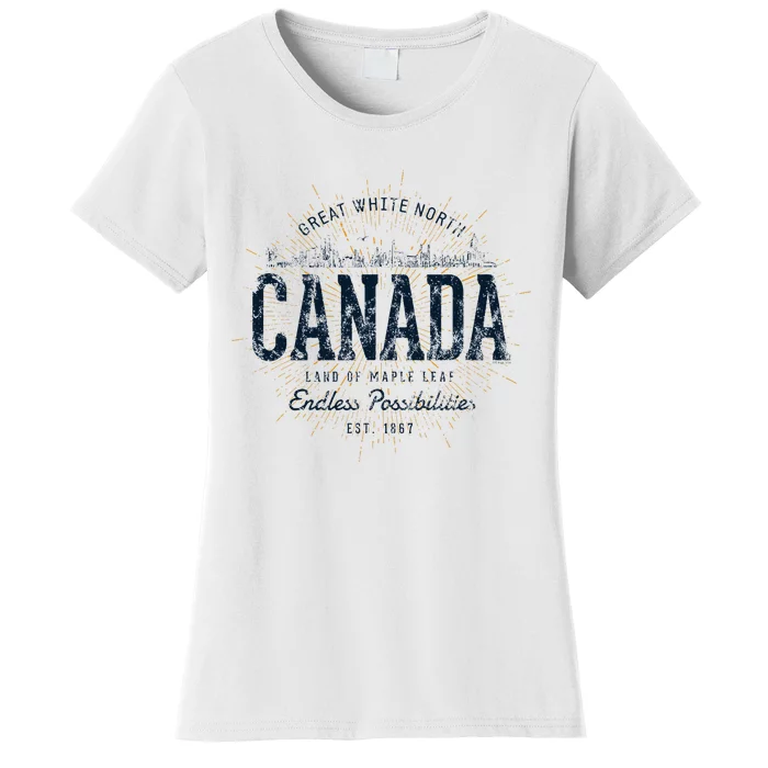 Canada Retro Style Vintage Canada Women's T-Shirt