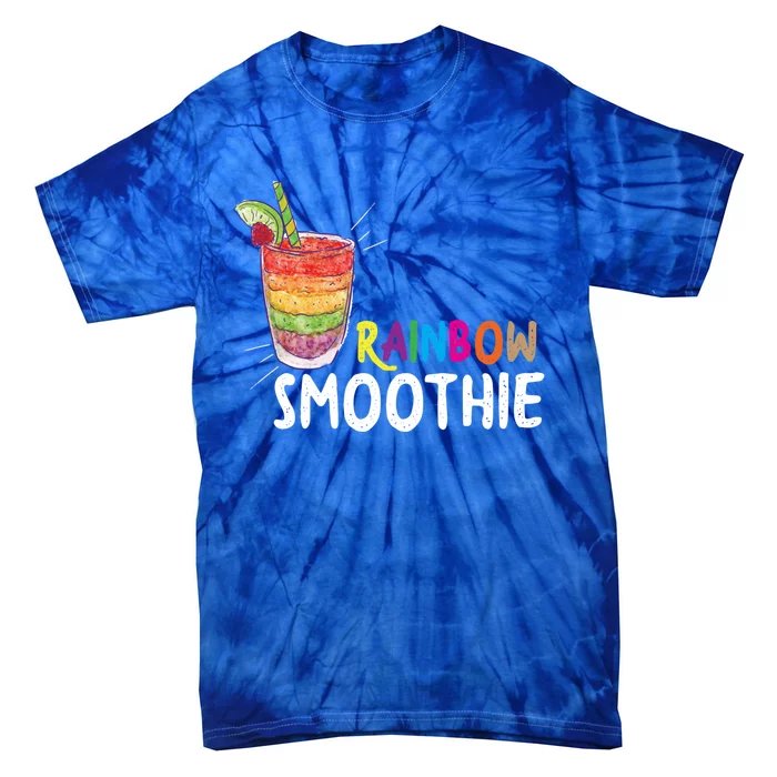 Cool Rainbow Smoothie Lgbtq Fruits Fitness Junkies Gift Tie-Dye T-Shirt