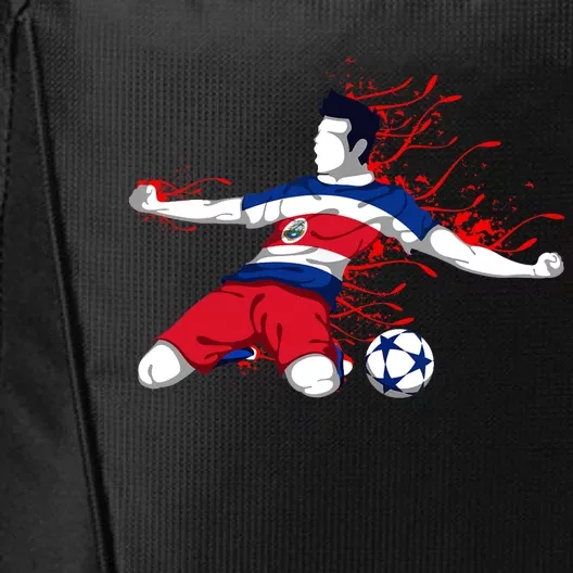 Costa Rica Soccer Costa Rican National Flag Football Lovers City Backpack