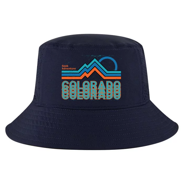 Colorado Retro Style Adventure Logo Cool Comfort Performance Bucket Hat