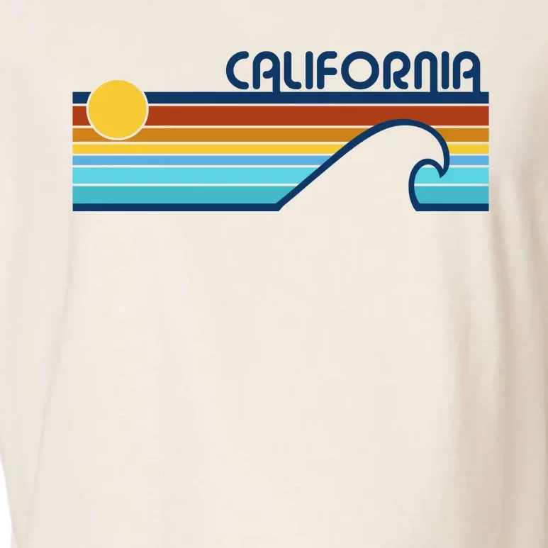 California Retro Sunset Beach Garment-Dyed Women's Muscle Tee