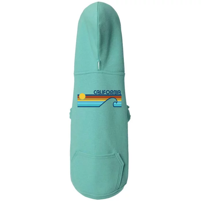 California Retro Sunset Beach Doggie 3-End Fleece Hoodie