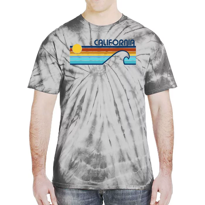 California Retro Sunset Beach Tie-Dye T-Shirt