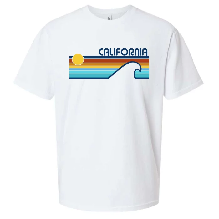 California Retro Sunset Beach Sueded Cloud Jersey T-Shirt