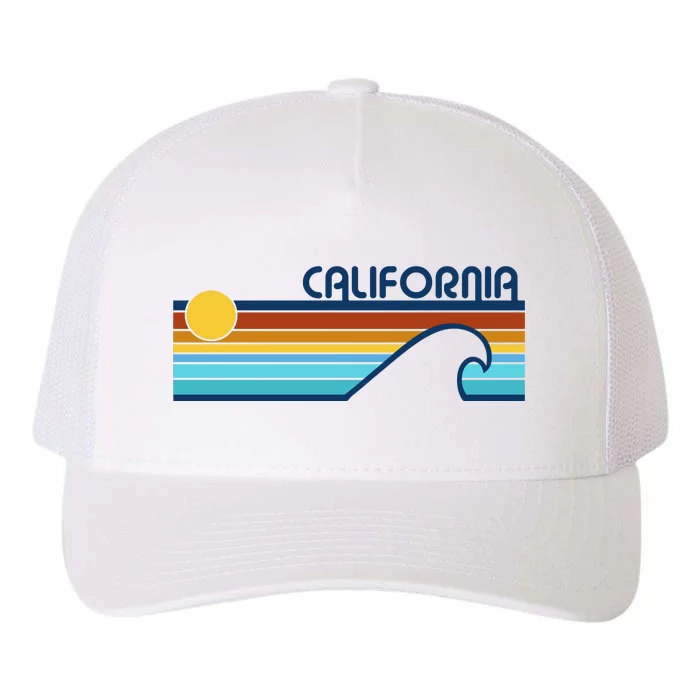 California Retro Sunset Beach Yupoong Adult 5-Panel Trucker Hat