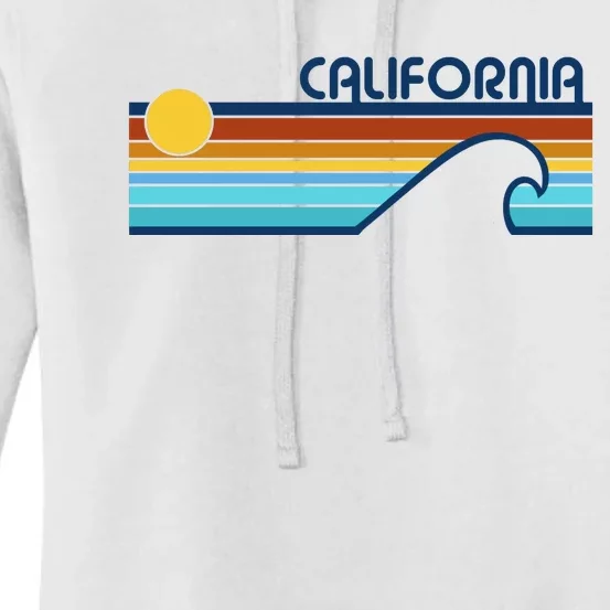 California Retro Sunset Beach Women's Pullover Hoodie