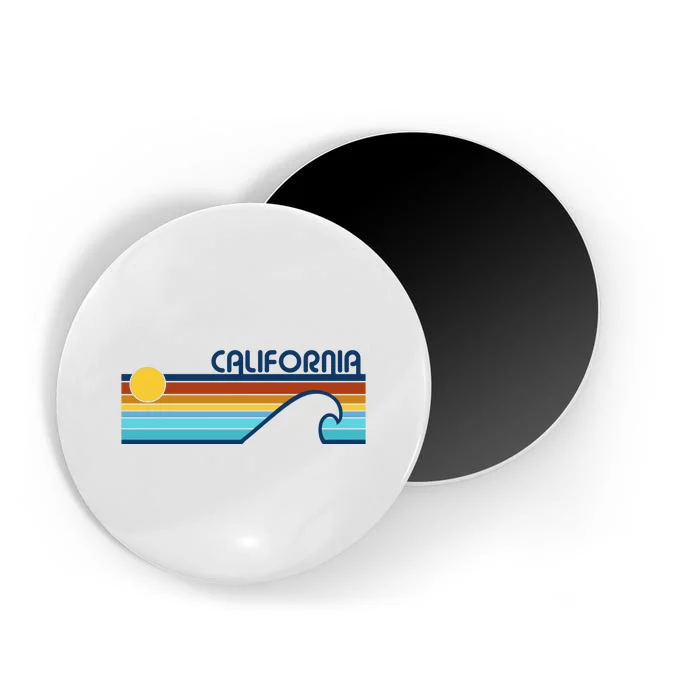 California Retro Sunset Beach Magnet