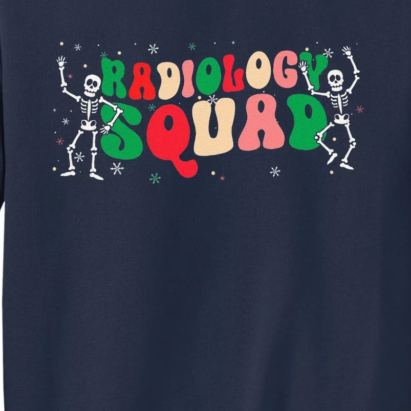 Christmas Radiology Squad Rad Tech Retro Xmas Skeleton Sweatshirt