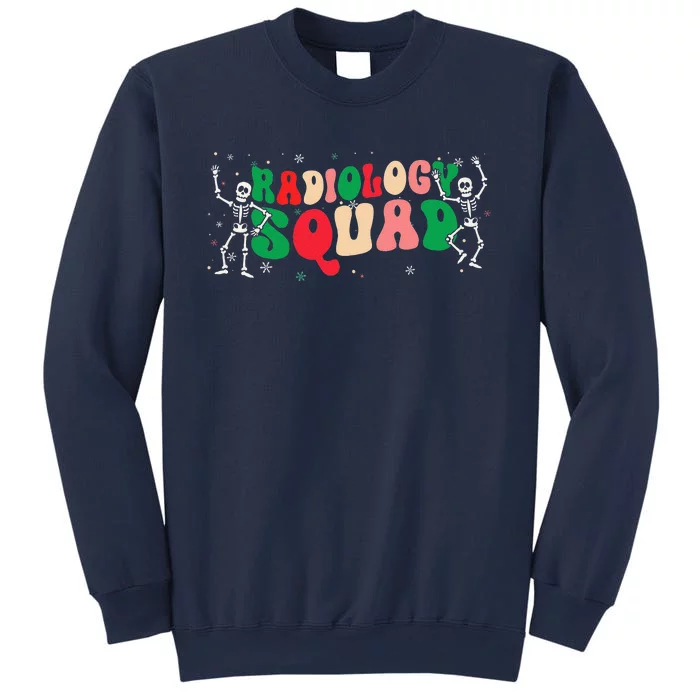 Christmas Radiology Squad Rad Tech Retro Xmas Skeleton Sweatshirt