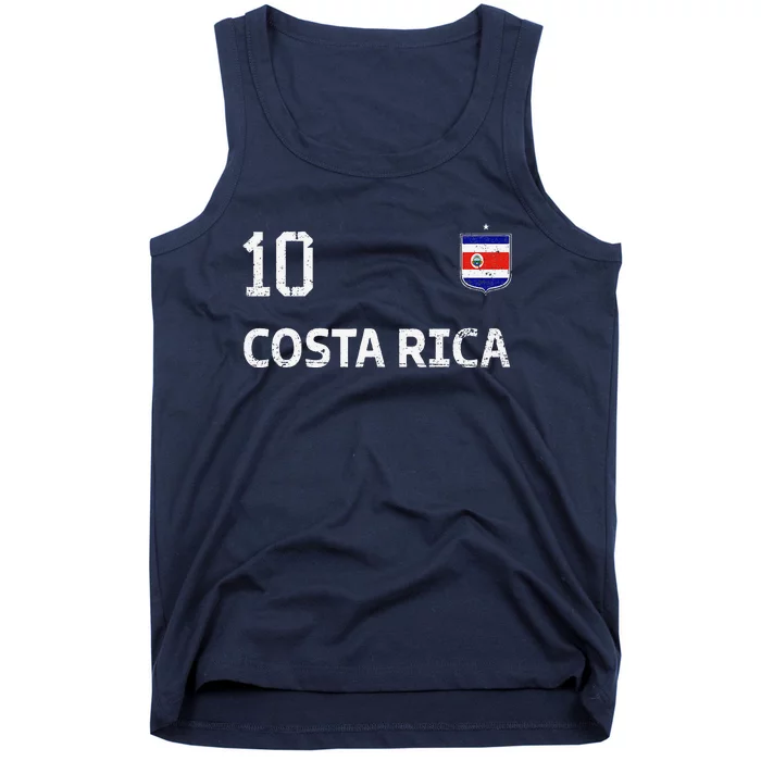 Costa Rica Soccer Fan Jersey Costa Rica Flag Football Lovers Tank Top