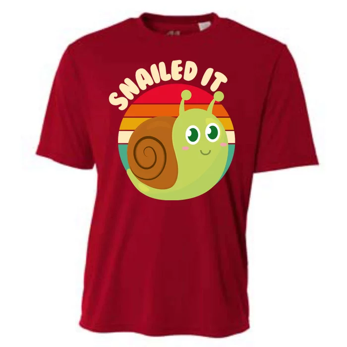 Cute Retro Snailed It Cooling Performance Crew T-Shirt