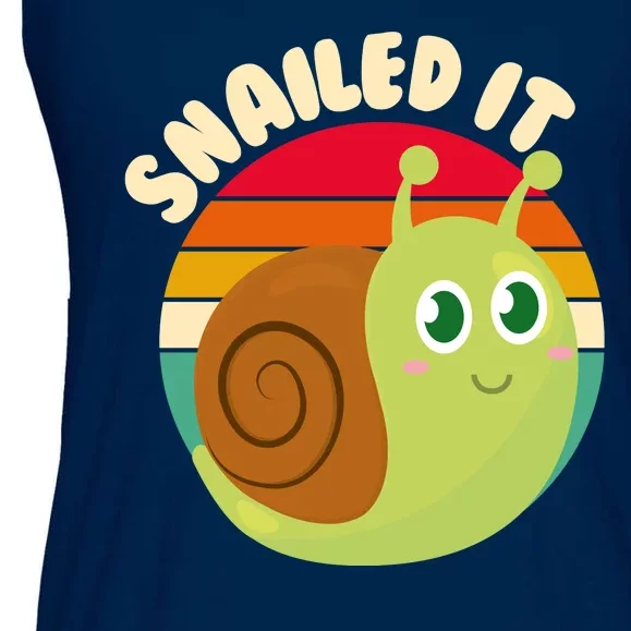 Cute Retro Snailed It Ladies Essential Flowy Tank