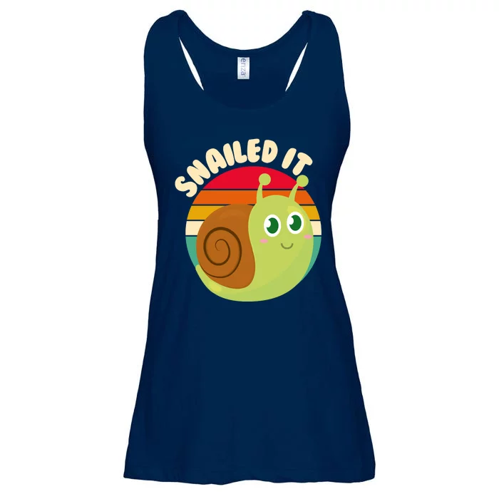 Cute Retro Snailed It Ladies Essential Flowy Tank