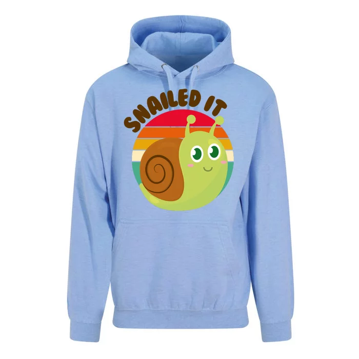 Cute Retro Snailed It Unisex Surf Hoodie