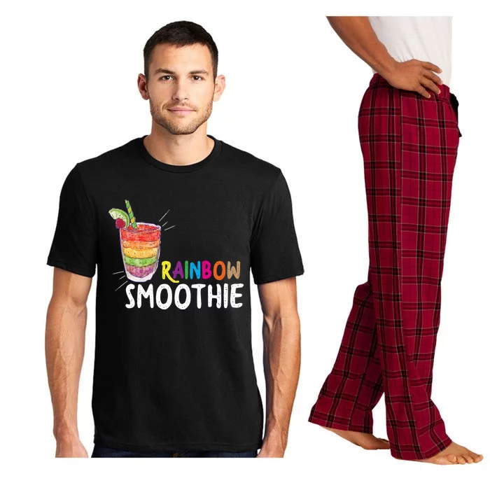 Cool Rainbow Smoothie Lgbtq Fruits Fitness Junkies Gift Pajama Set