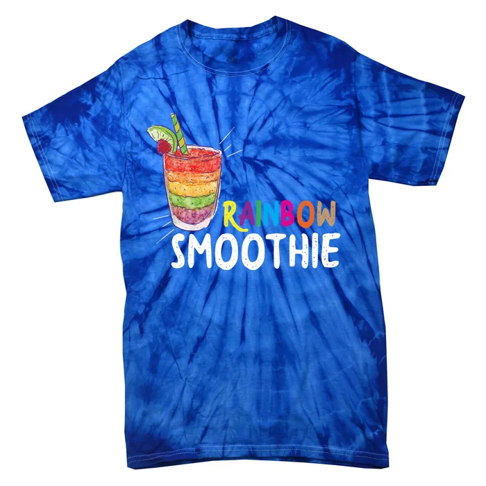 Cool Rainbow Smoothie Lgbtq Fruits Fitness Junkies Gift Tie-Dye T-Shirt