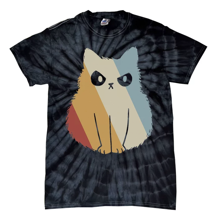 Cat Retro Style Vintage Tie-Dye T-Shirt