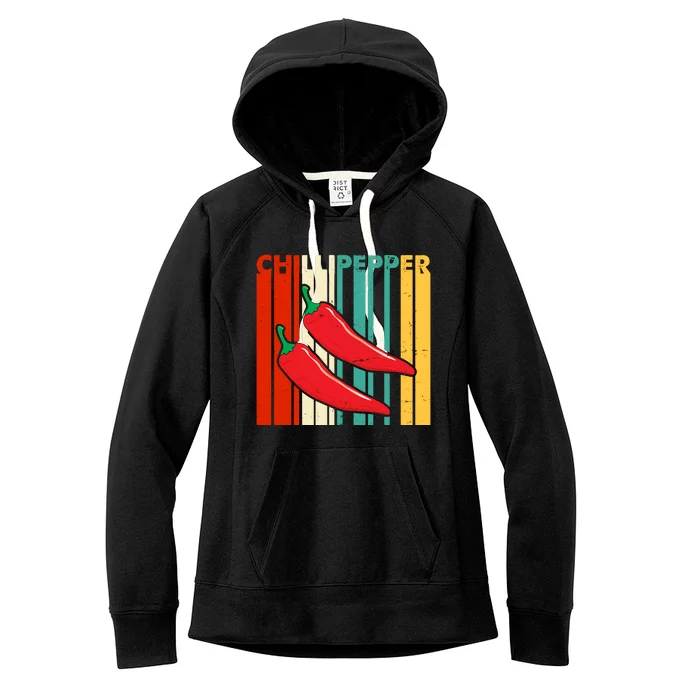 Chillipepper Retro Sunset Women's Fleece Hoodie