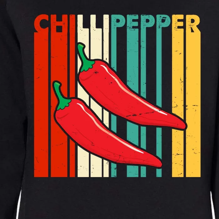 Chillipepper Retro Sunset Womens California Wash Sweatshirt