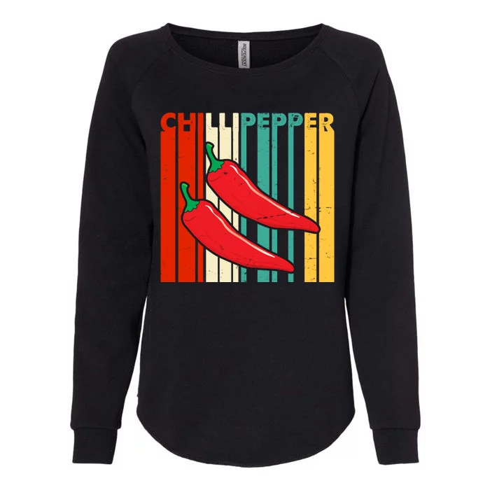 Chillipepper Retro Sunset Womens California Wash Sweatshirt