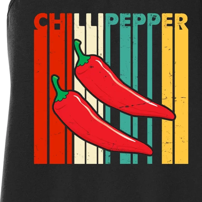 Chillipepper Retro Sunset Women's Racerback Tank