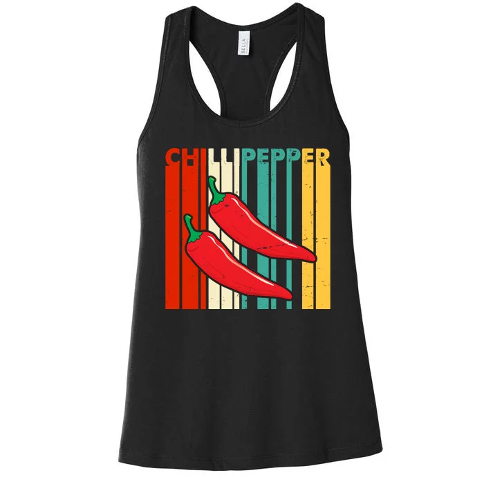 Chillipepper Retro Sunset Women's Racerback Tank