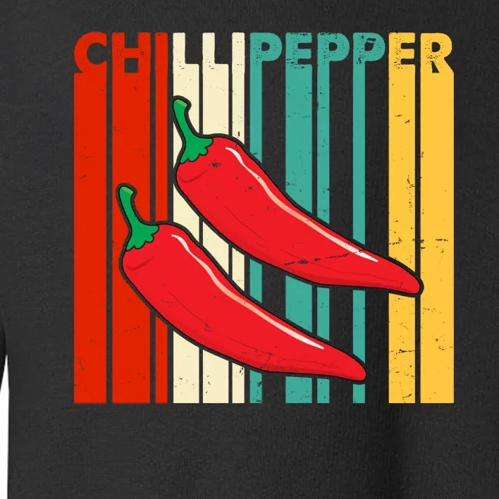 Chillipepper Retro Sunset Toddler Sweatshirt