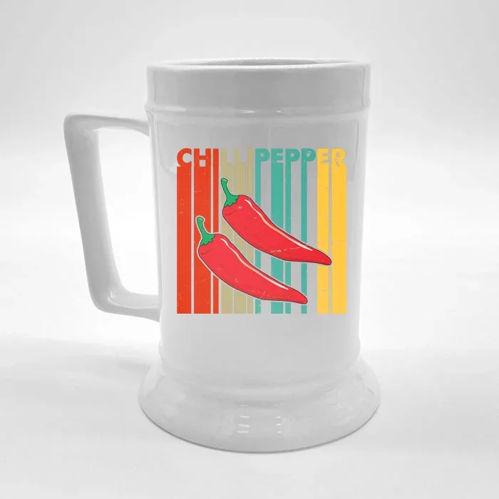 Chillipepper Retro Sunset Front & Back Beer Stein