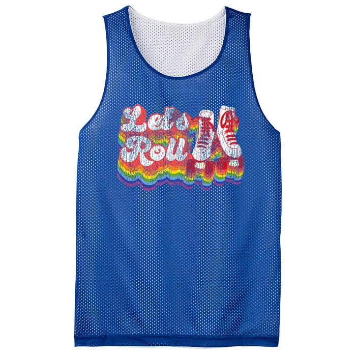 Cool Roller Skating Skate 1970S Retro Mesh Reversible Basketball Jersey Tank