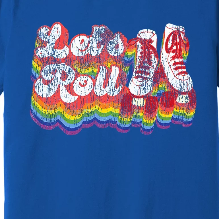 Cool Roller Skating Skate 1970S Retro Premium T-Shirt