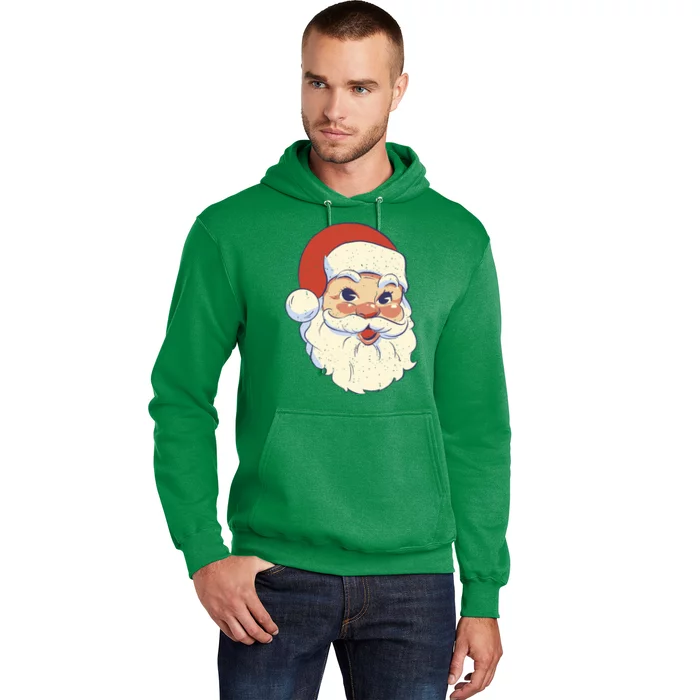 Cute Retro Santa Claus Holiday Hoodie