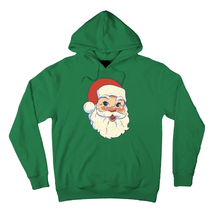 Cute Retro Santa Claus Holiday Hoodie