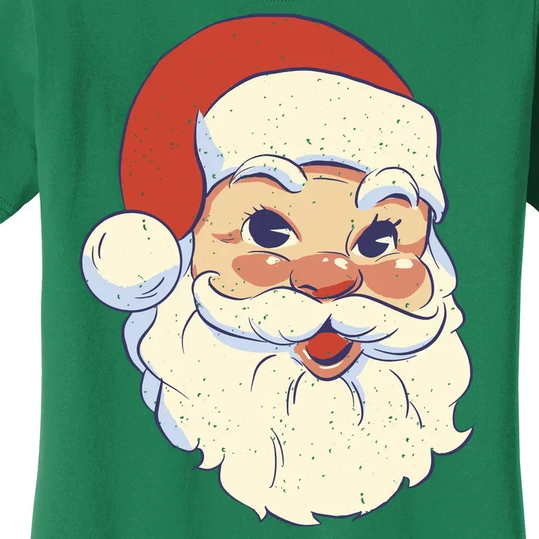 Cute Retro Santa Claus Holiday Women's T-Shirt