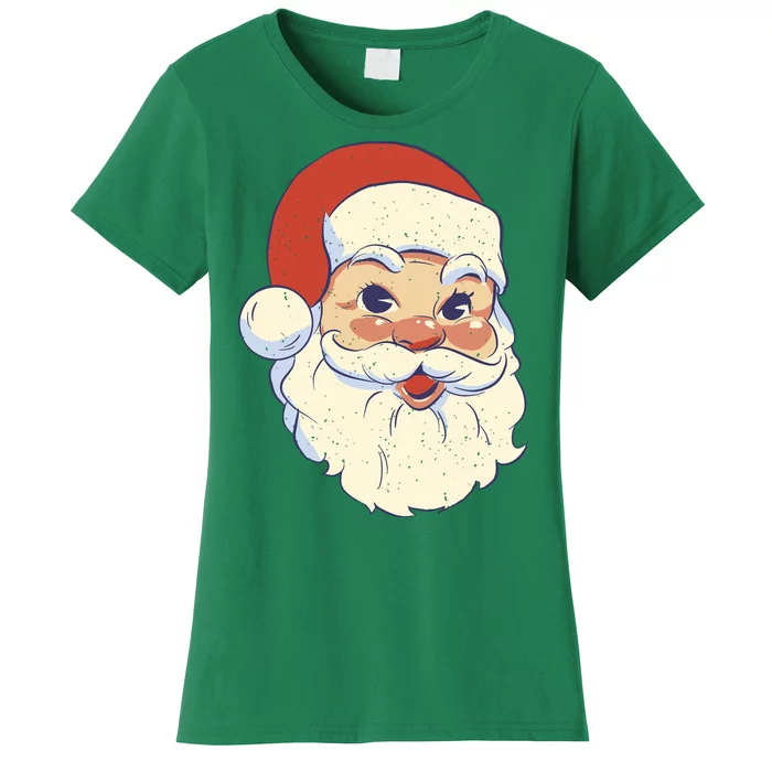 Cute Retro Santa Claus Holiday Women's T-Shirt