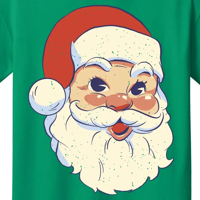 Cute Retro Santa Claus Holiday Kids T-Shirt