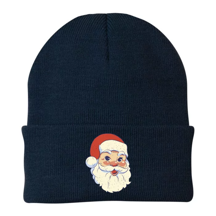 Cute Retro Santa Claus Holiday Knit Cap Winter Beanie