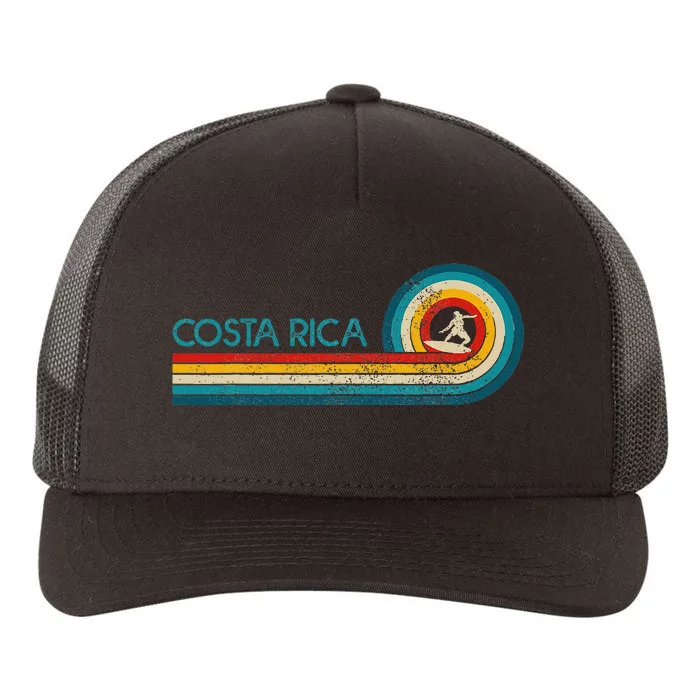 Costa Rica Surf Vintage Beach Surfer Surfing Gift Yupoong Adult 5-Panel Trucker Hat