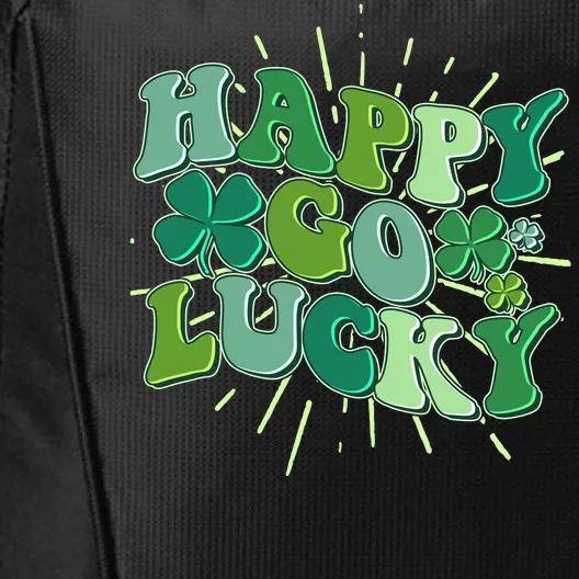 Cute Retro St Patrick's Day Happy Go Lucky City Backpack