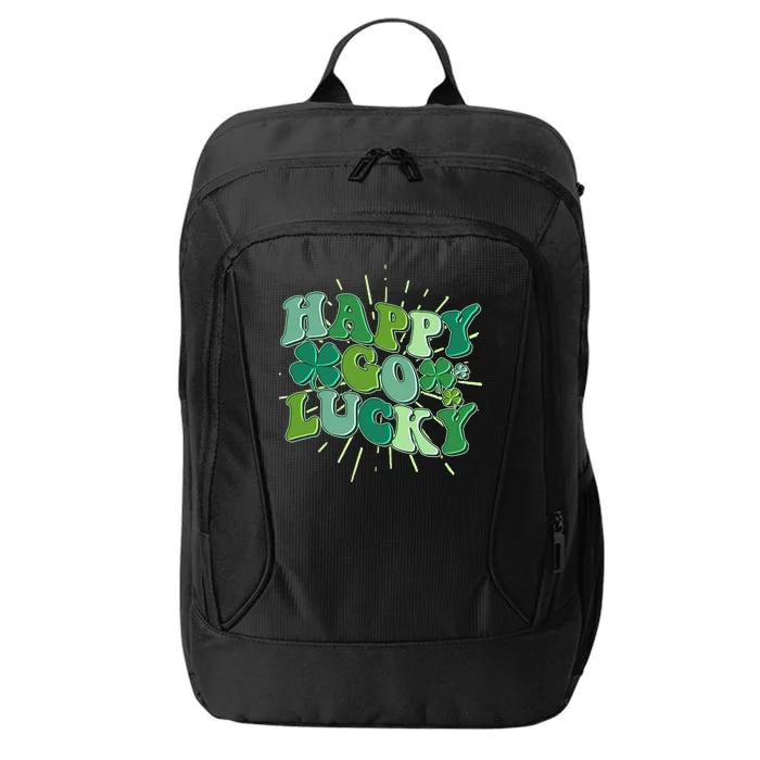 Cute Retro St Patrick's Day Happy Go Lucky City Backpack