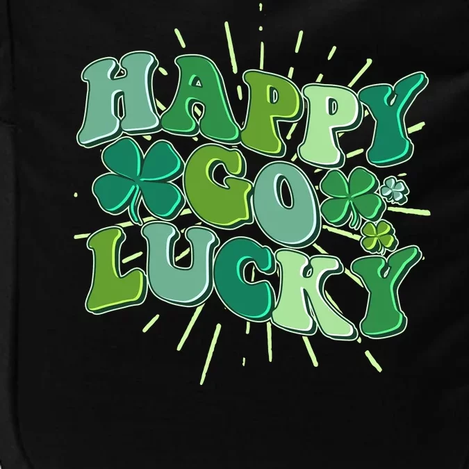 Cute Retro St Patrick's Day Happy Go Lucky Impact Tech Backpack