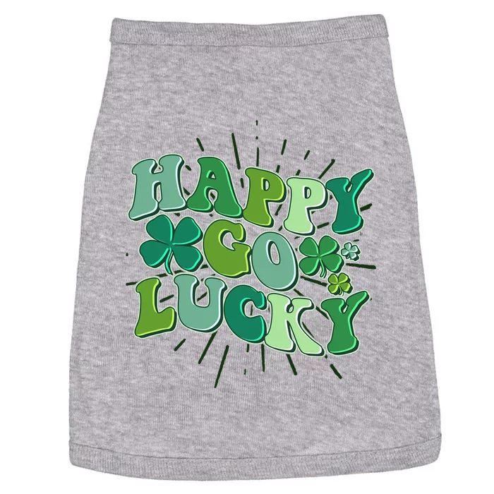 Cute Retro St Patrick's Day Happy Go Lucky Doggie Tank