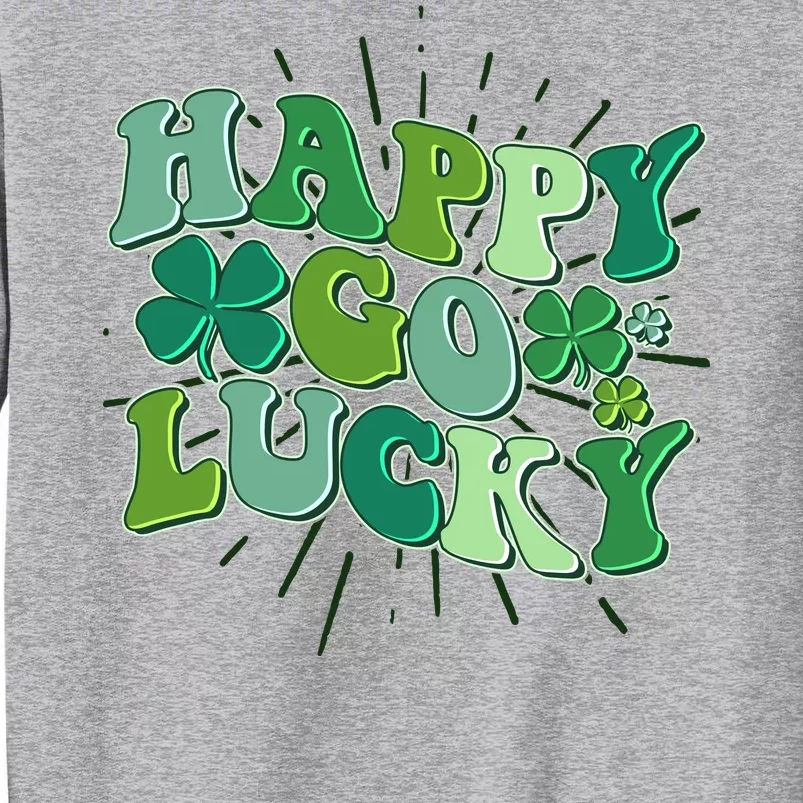 Cute Retro St Patrick's Day Happy Go Lucky Sweatshirt