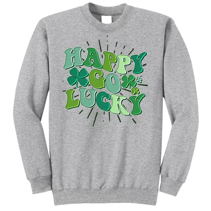 Cute Retro St Patrick's Day Happy Go Lucky Sweatshirt